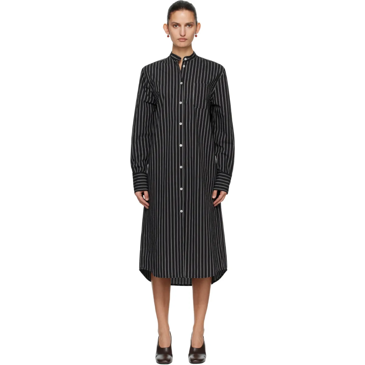 Striped Summer Tunic Midi Dress by TOTEME