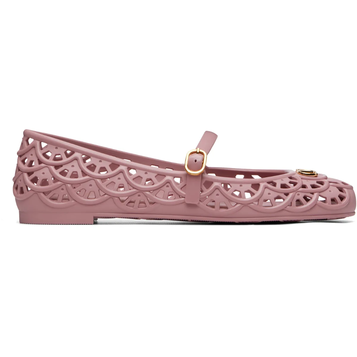 Ondette Rubber Ballerina Flats by Valentino Garavani