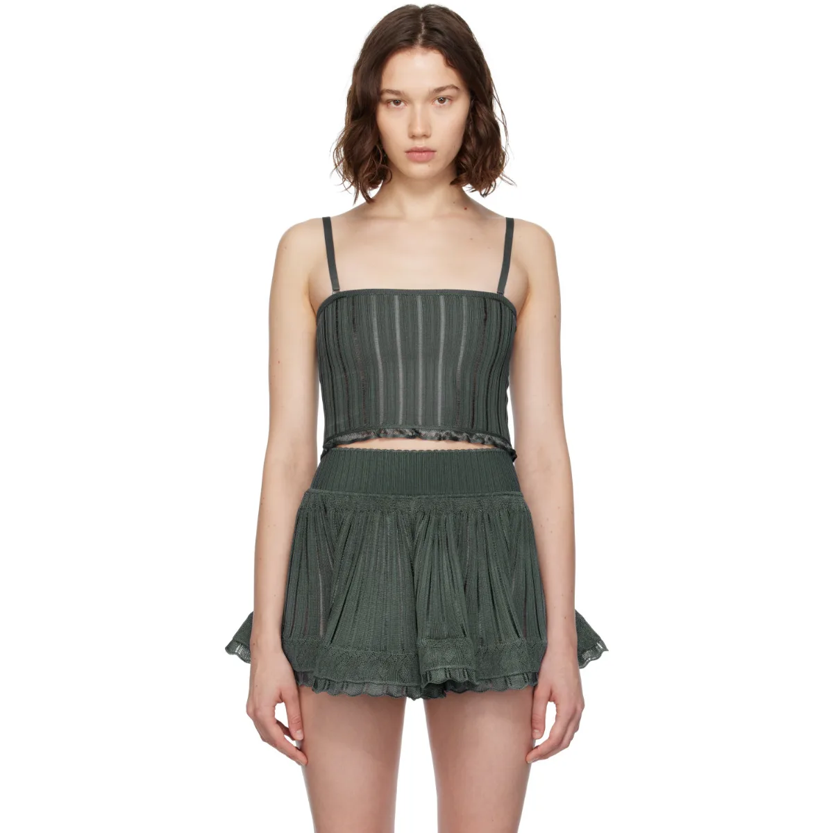 Crinoline Knit Tank Top by ALAÏA