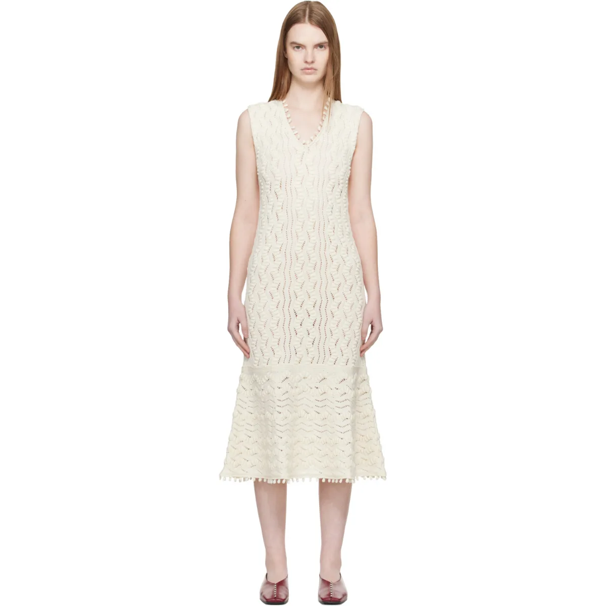 Pointelle Midi Dress by Jil Sander