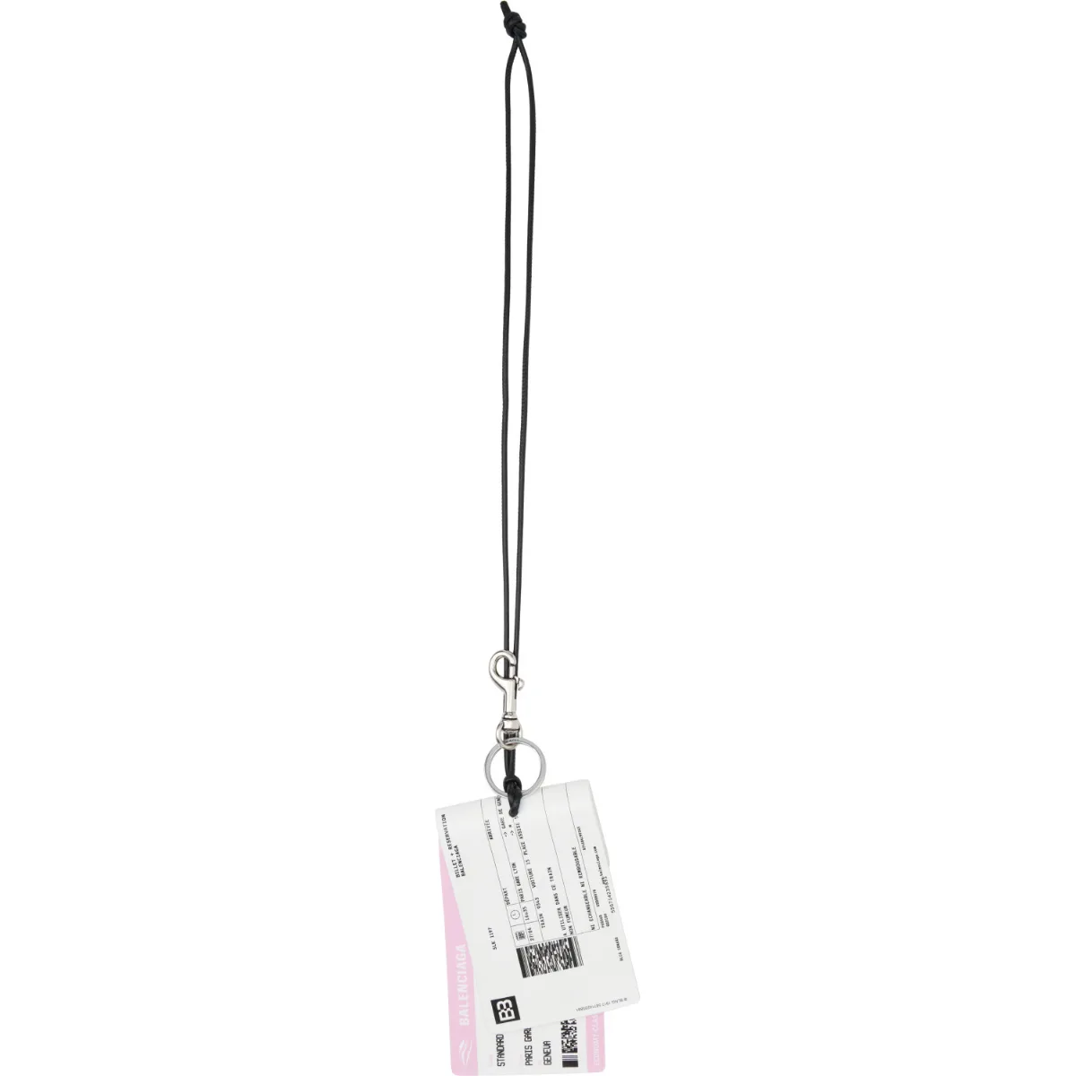 Train Ticket Keychain by Balenciaga