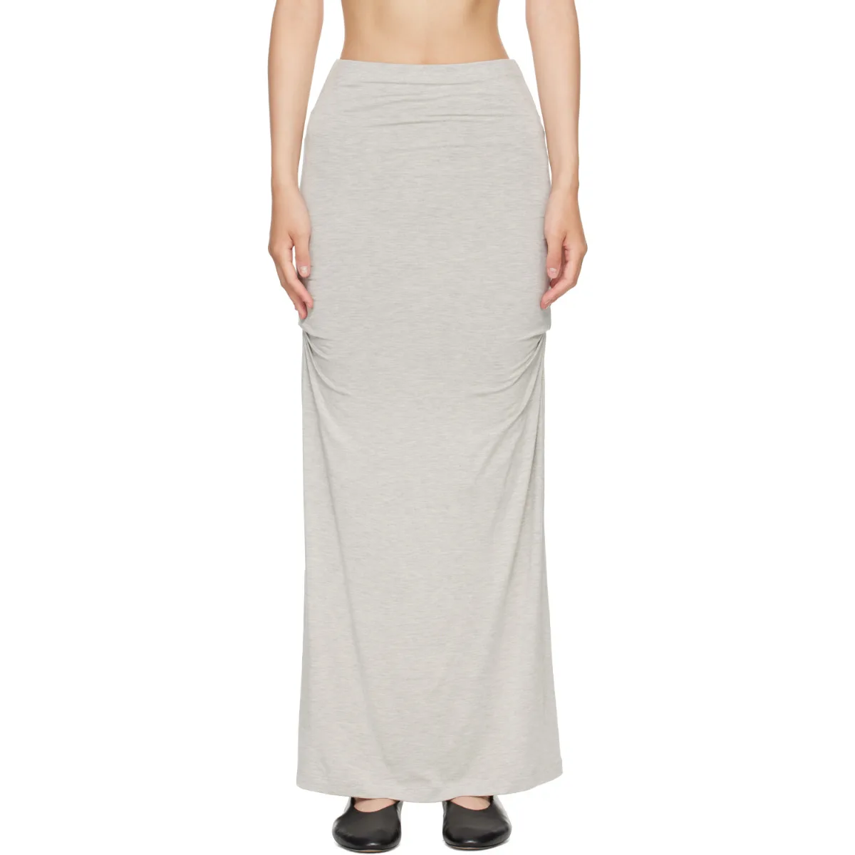 Draped Jersey Maxi Skirt by TOTEME