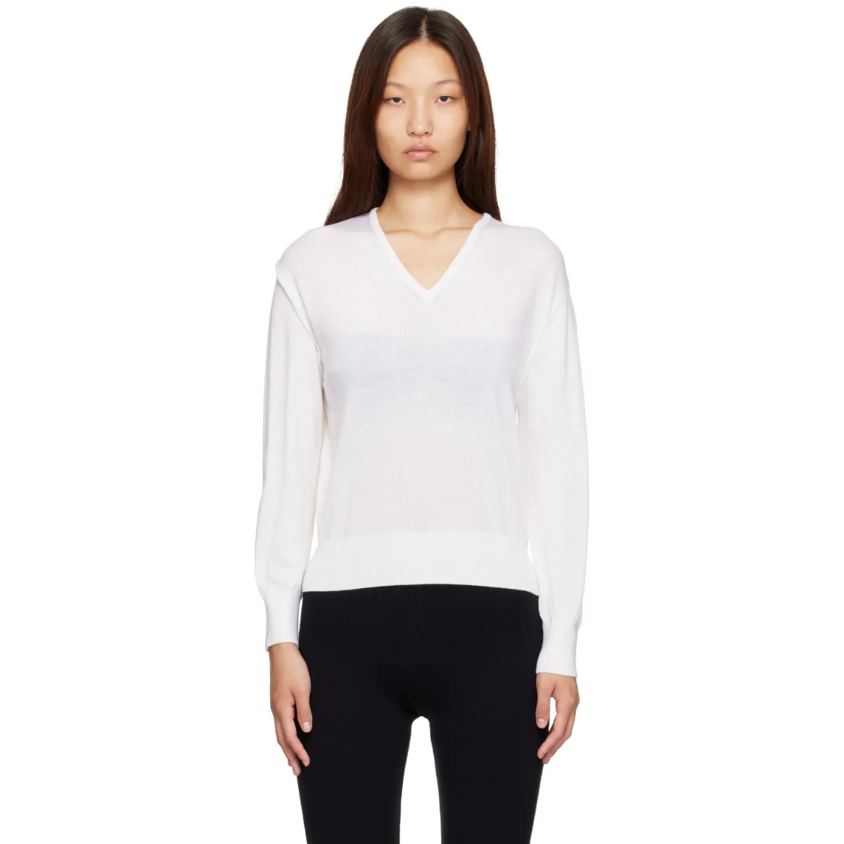 Sane V-Neck Sweater by Nothing Written