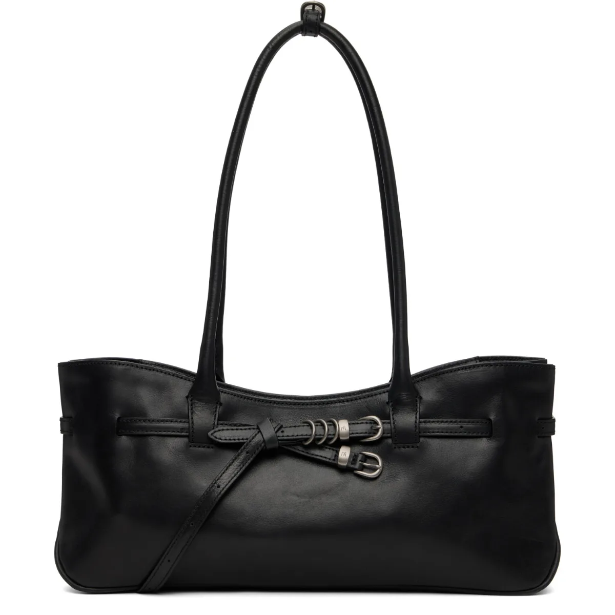 Leather Grandma Used Shoulder Bag