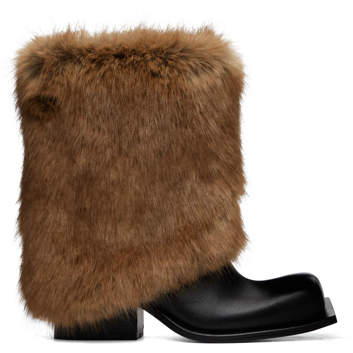 Havva Chunky Heel Cropped Trouser Boots by FIDAN NOVRUZOVA