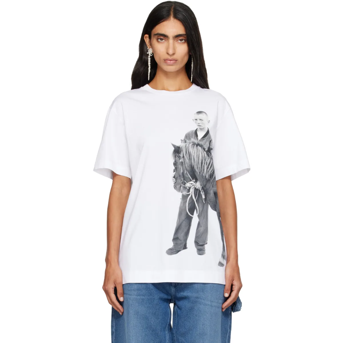 Pony Kid Print T-Shirt by Simone Rocha