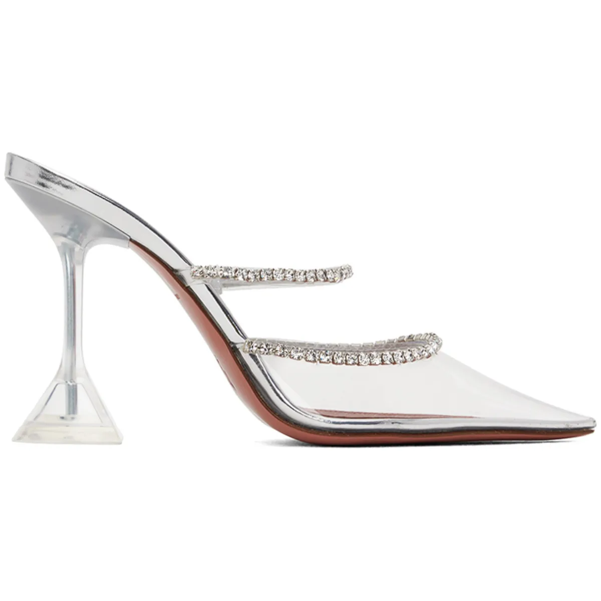 Gilda Glass 95 Heels by Amina Muaddi