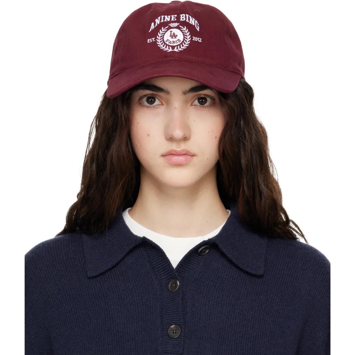 Jeremy Collegiate Baseball Cap by ANINE BING