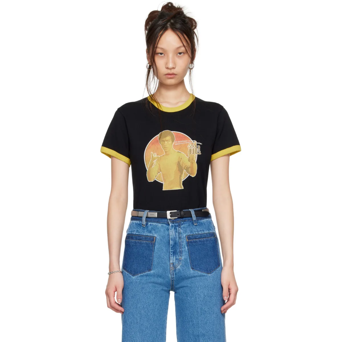 Bruce Lee x LỰU ĐẠN Ringer T-Shirt by LU'U DAN