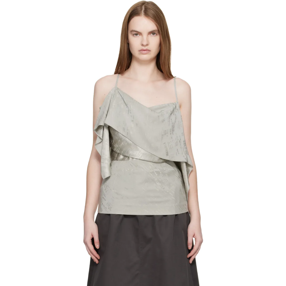 Folded Jacquard Camisole by MM6 Maison Margiela
