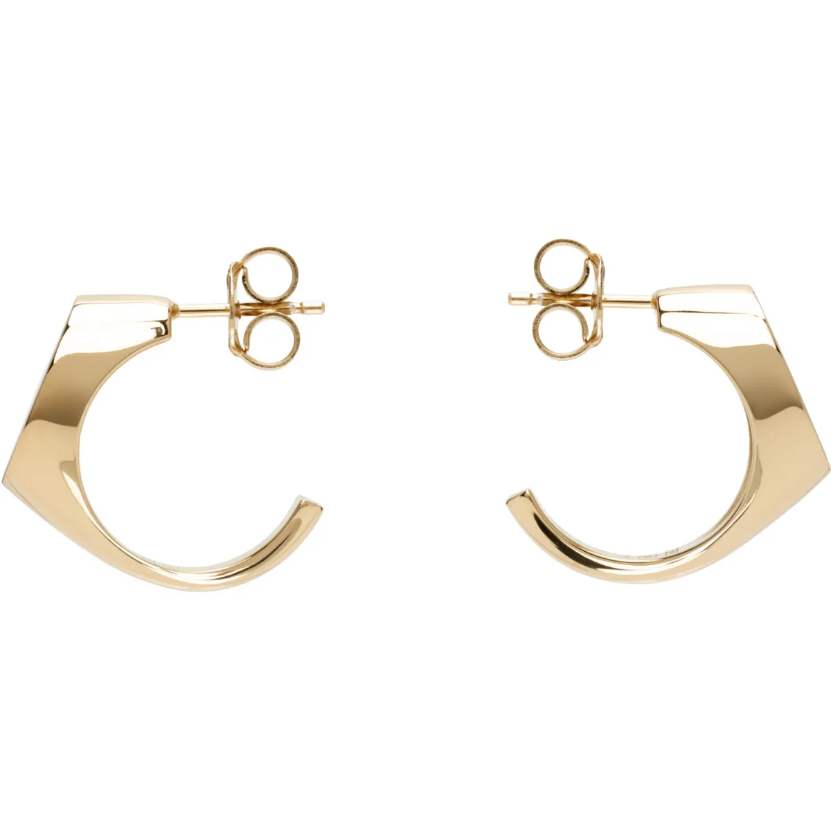 Logo Reference Signet Earrings by Maison Margiela