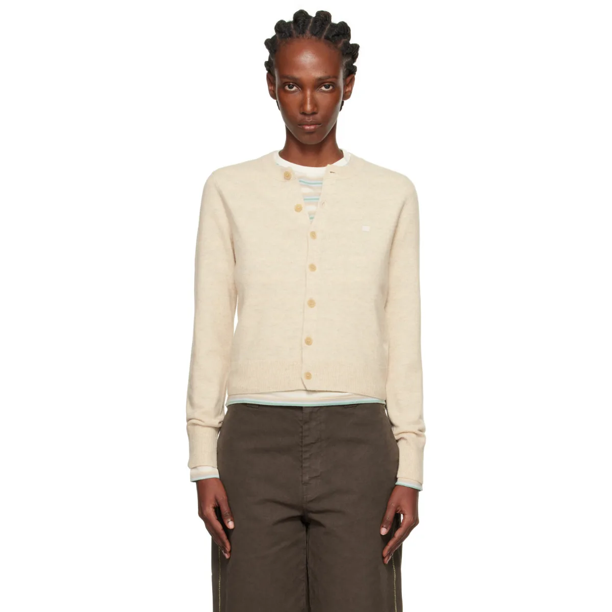 Yak Wool Fitted Cardigan by Acne Studios