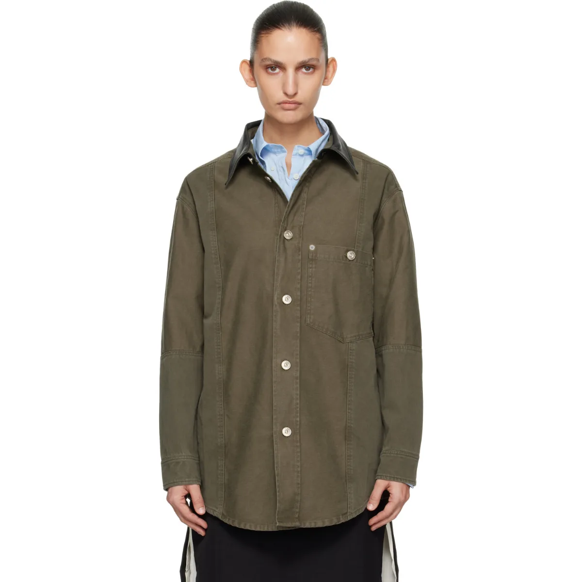 Brixton Shirt Jacket by Wales Bonner