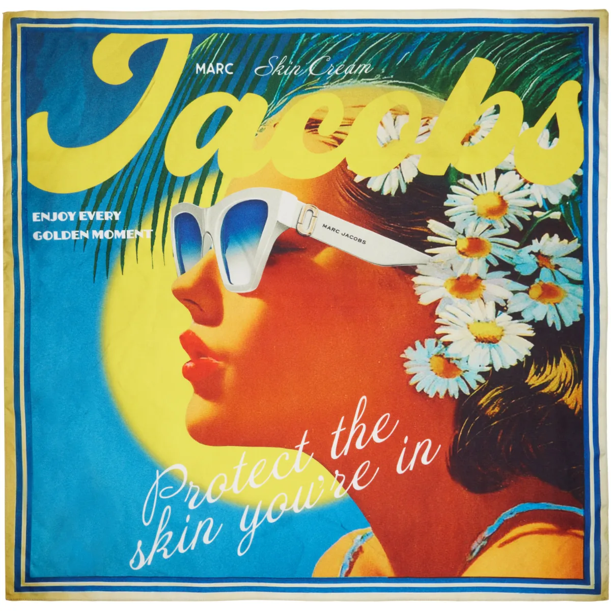 Sun Poster Silk Scarf by Marc Jacobs