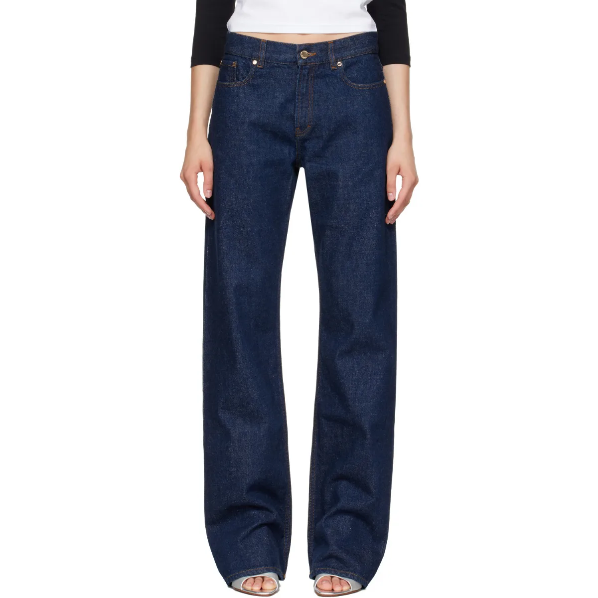 Selvedge Embroidered Laurel Jeans