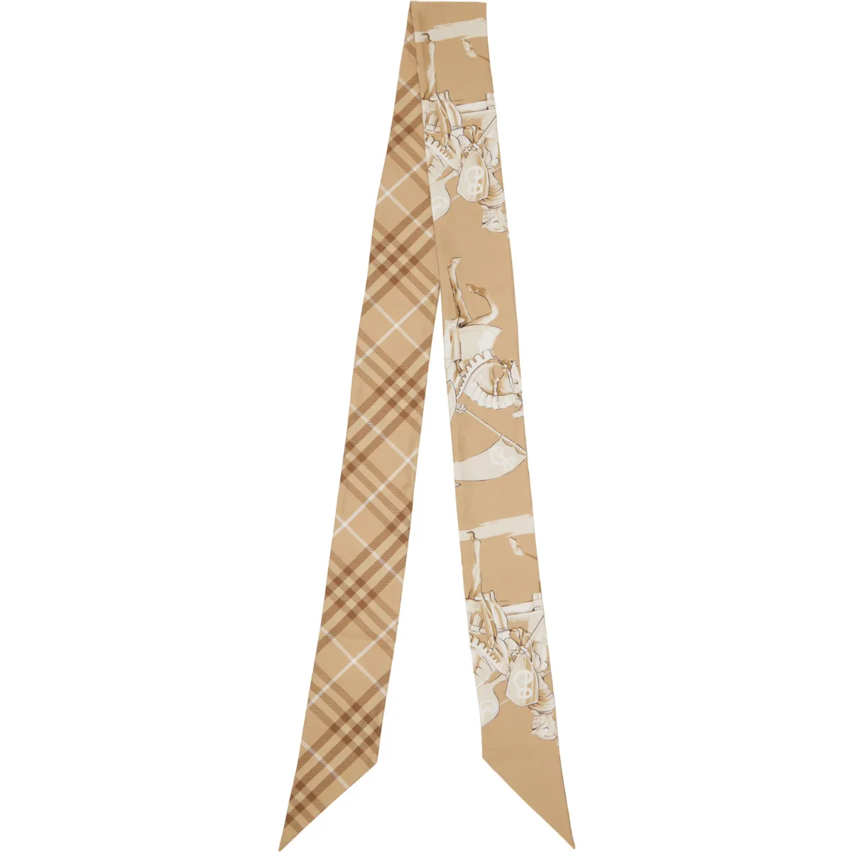 Skinny Archive Knight Silk Skinny Scarf by Burberry
