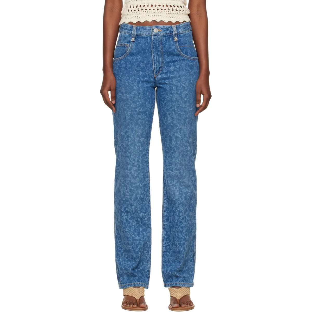 Straight Brinsa Summer Laser Jeans by Isabel Marant Etoile