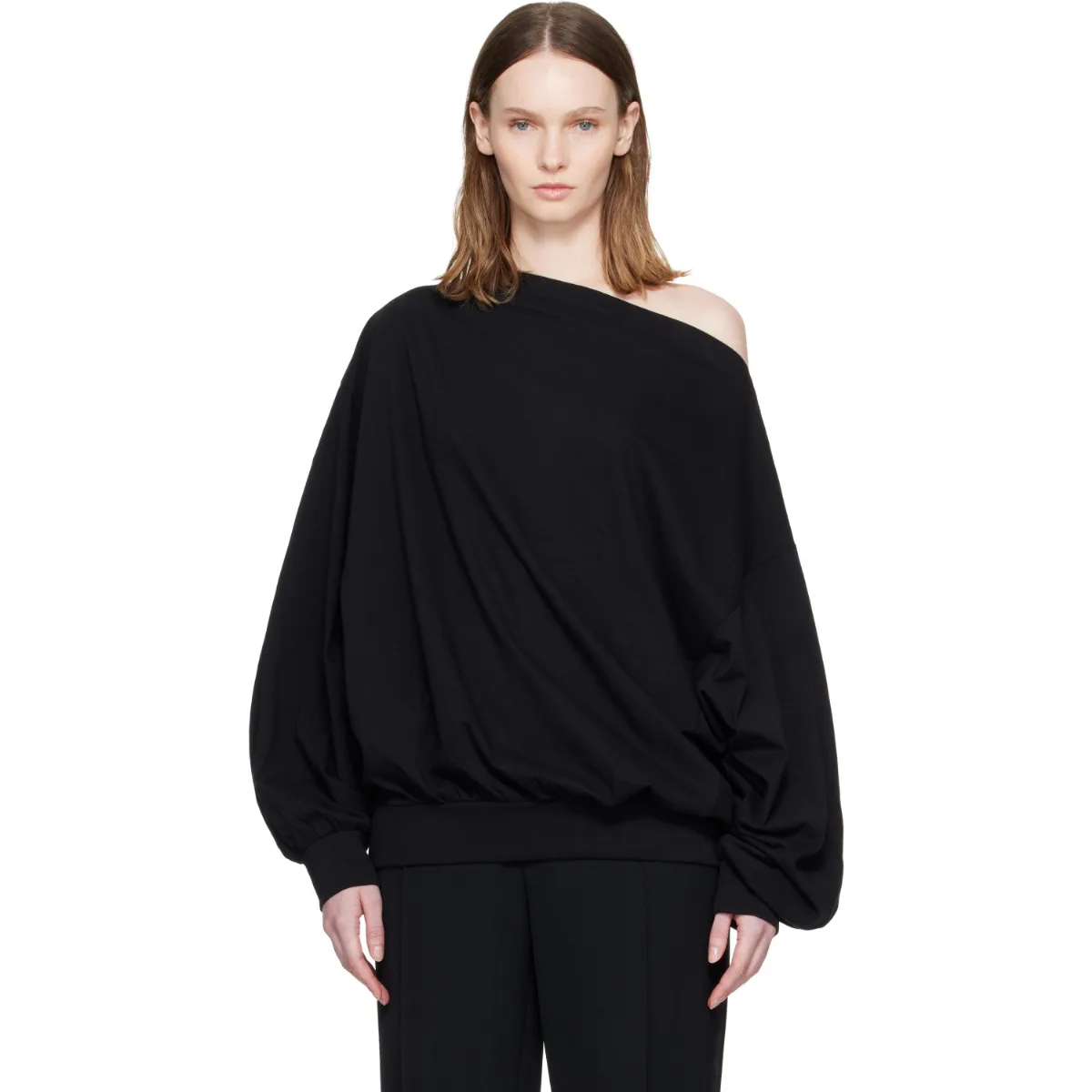 Long-Sleeved Asymmetric Top by MM6 Maison Margiela