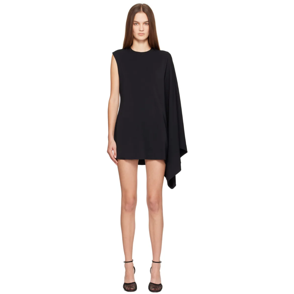 Asymmetric Kaftan Minidress by ALAÏA