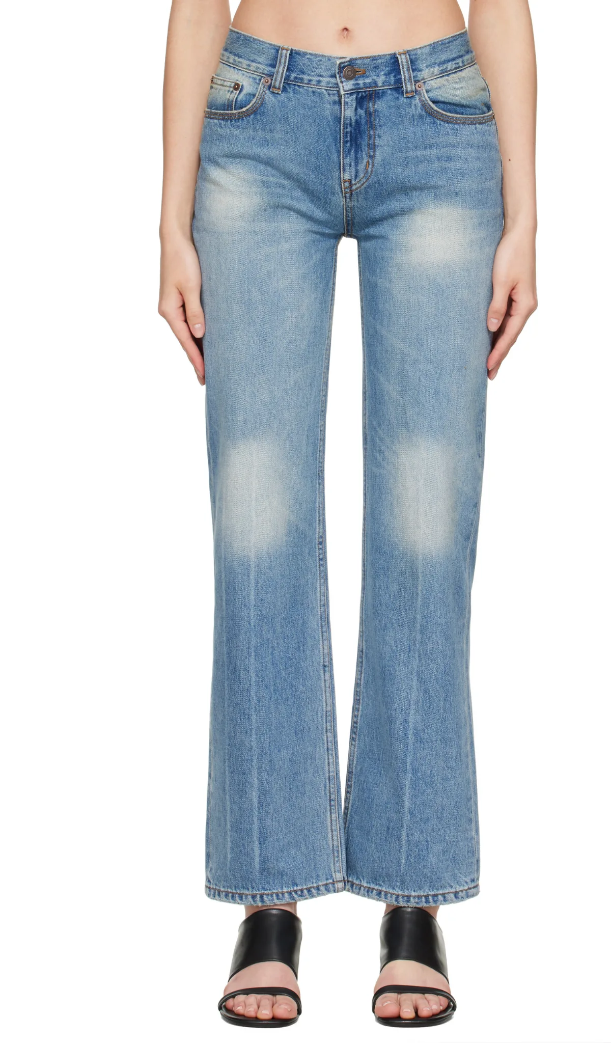 Low-Rised Straight Classic Jeans