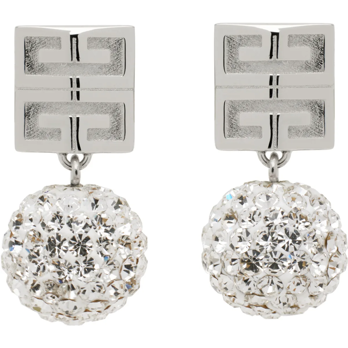 4G Metal & Crystal Earrings by Givenchy