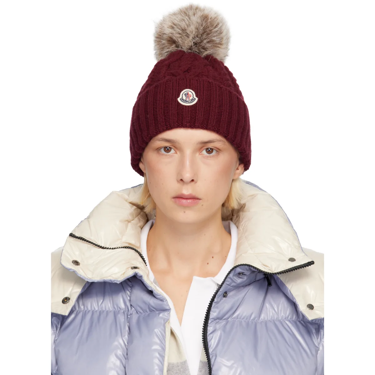 Cashmere Blend Pom Pom Beanie by Moncler