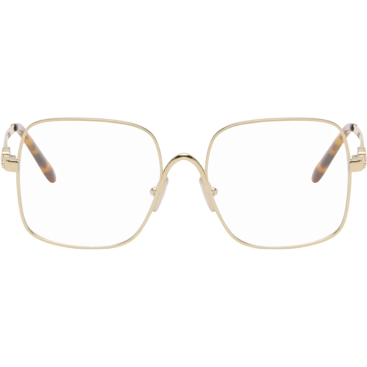 Large Square Metal Glasses by Miu Miu Eyewear