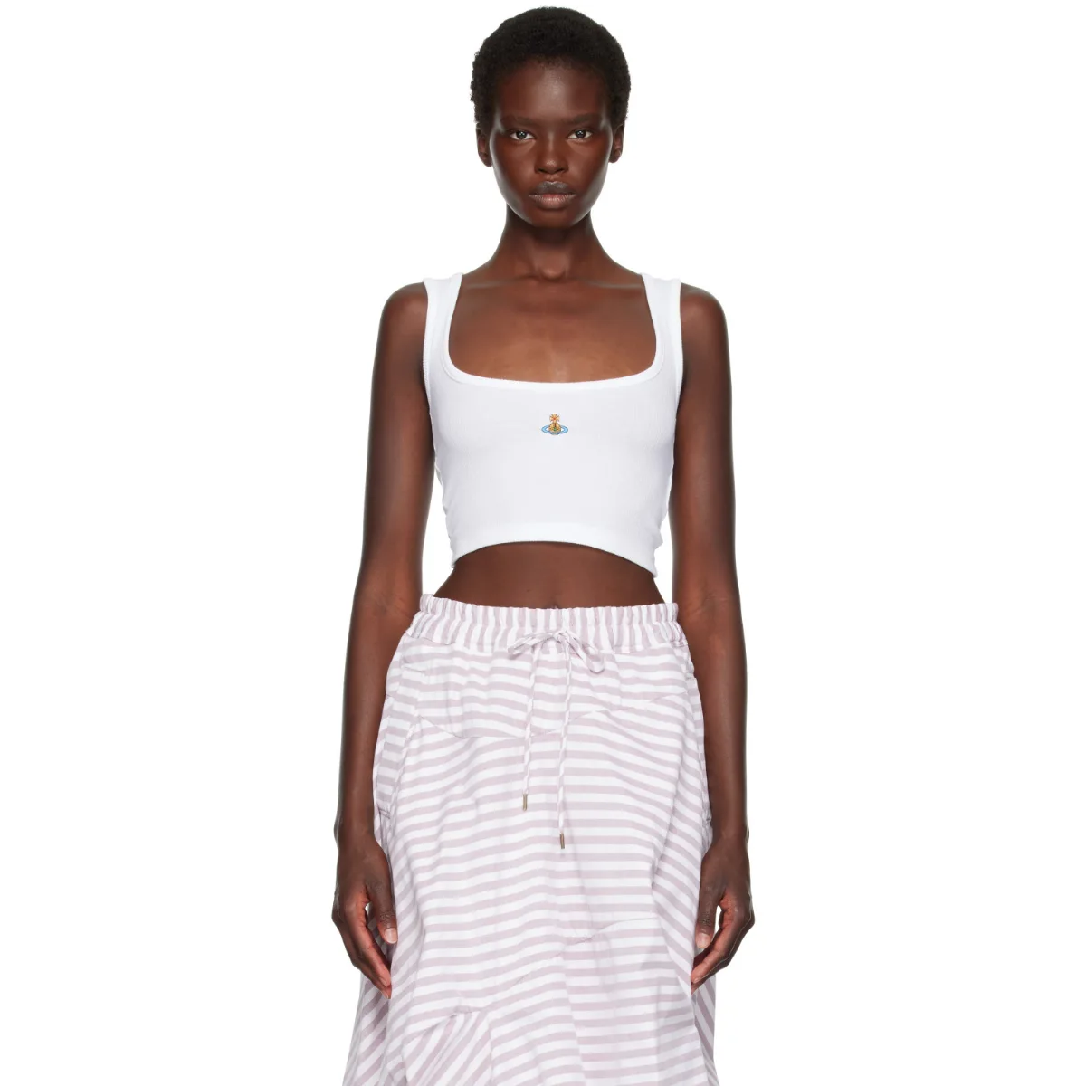 Cropped Rib Tank Top by Vivienne Westwood