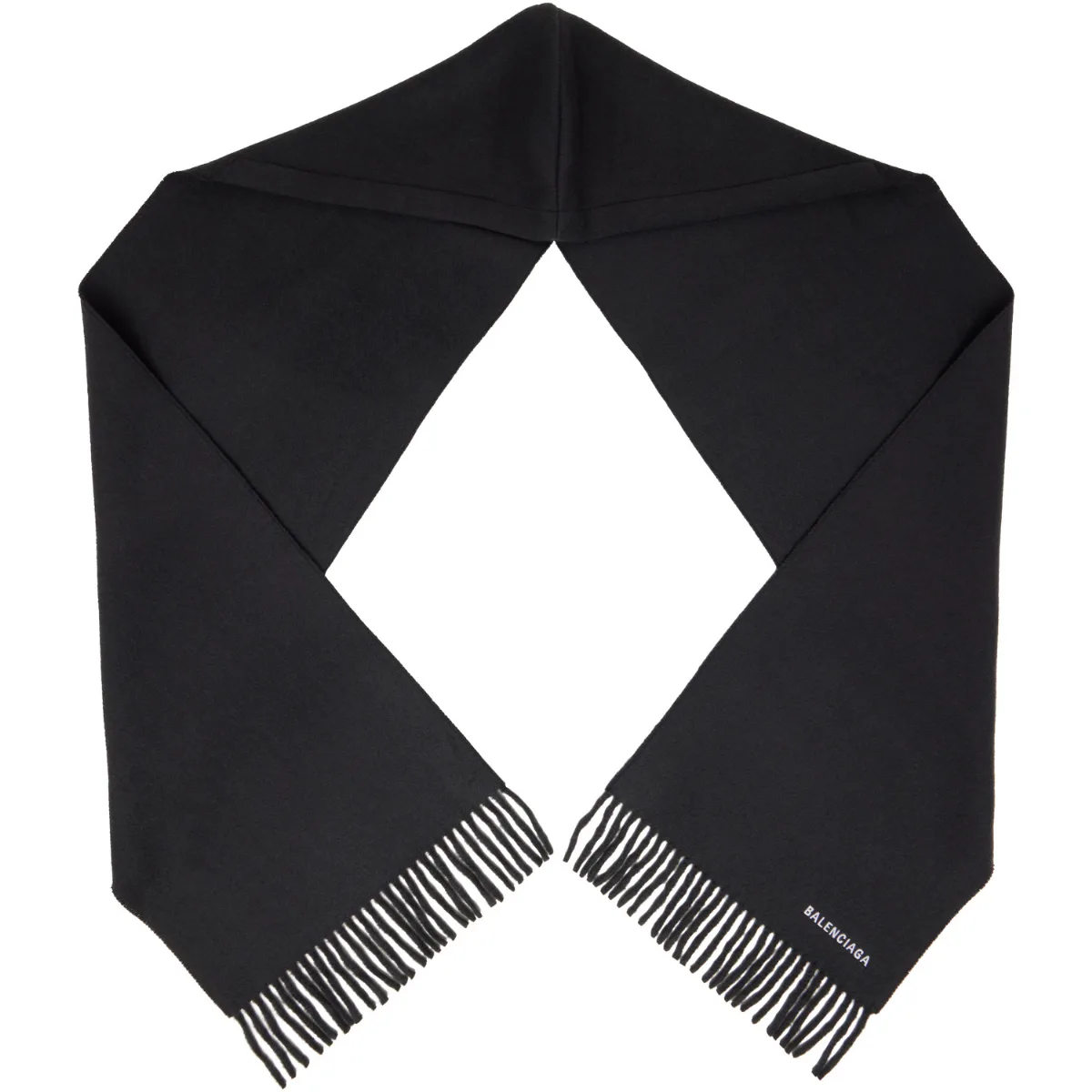 Wool Hooded Scarf by Balenciaga