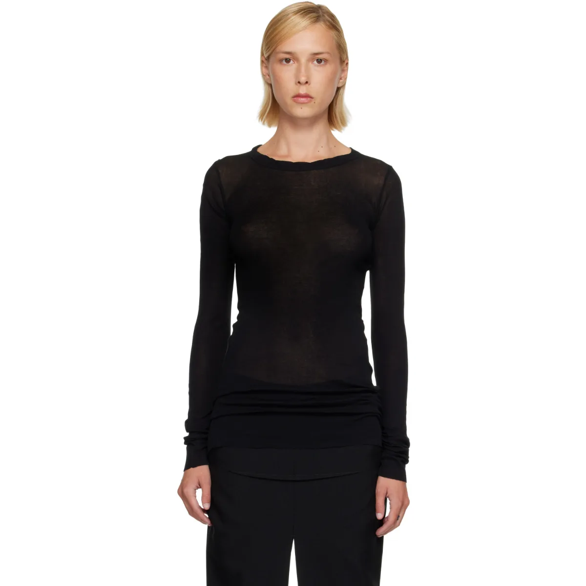 Tower Rib LS T-Shirt by Rick Owens