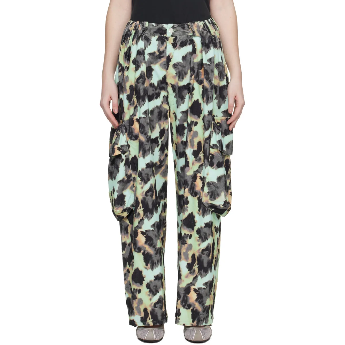 Pleated Cargo Pants by Collina Strada