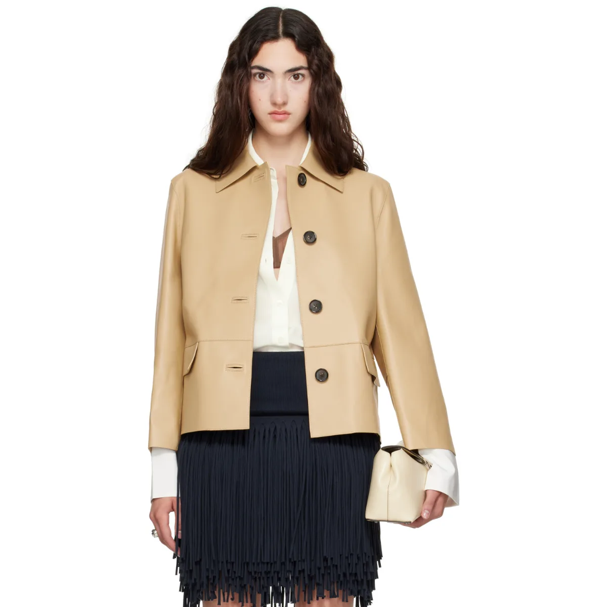 Bonded Leather Jacket by TOTEME