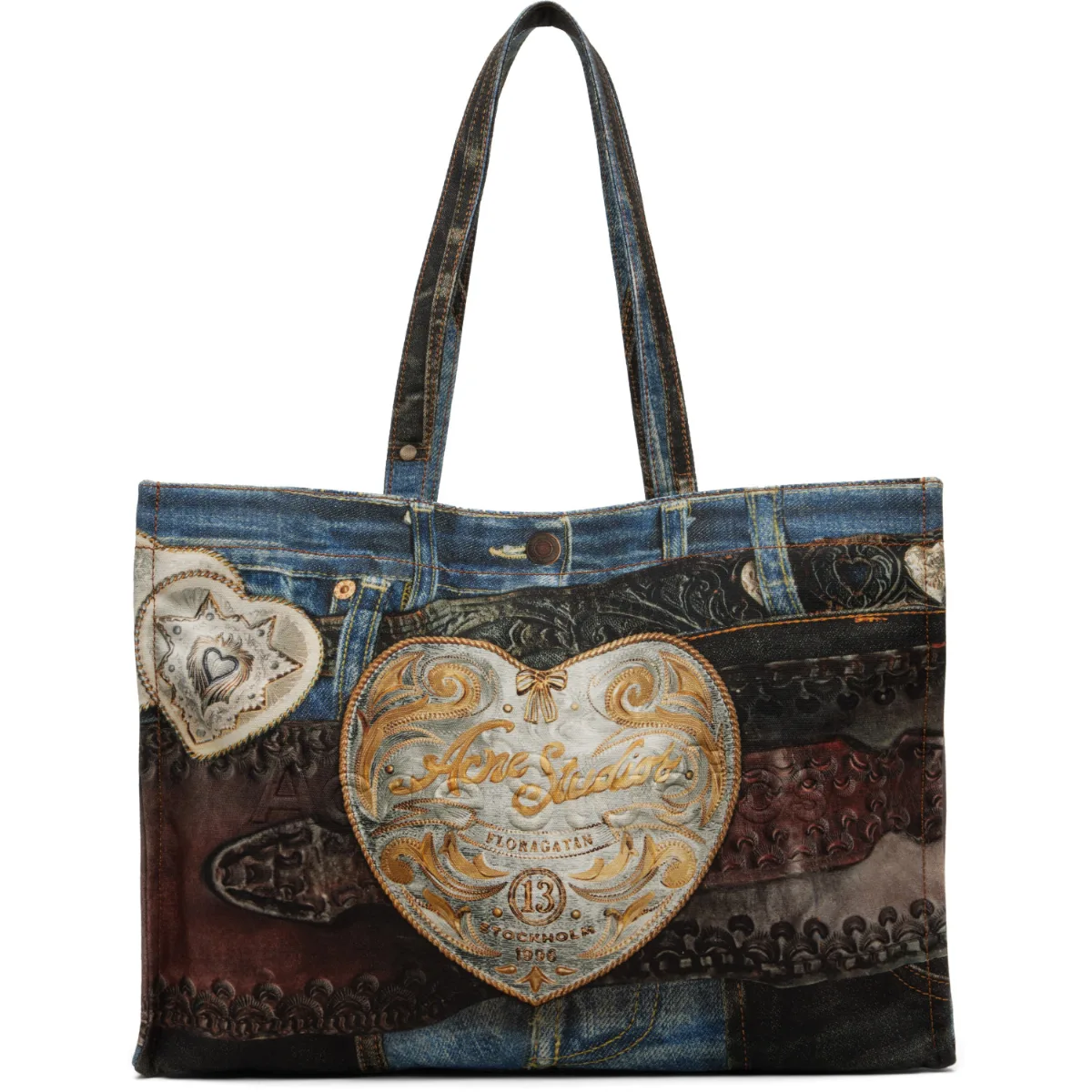 Logo Shoulder Tote by Acne Studios