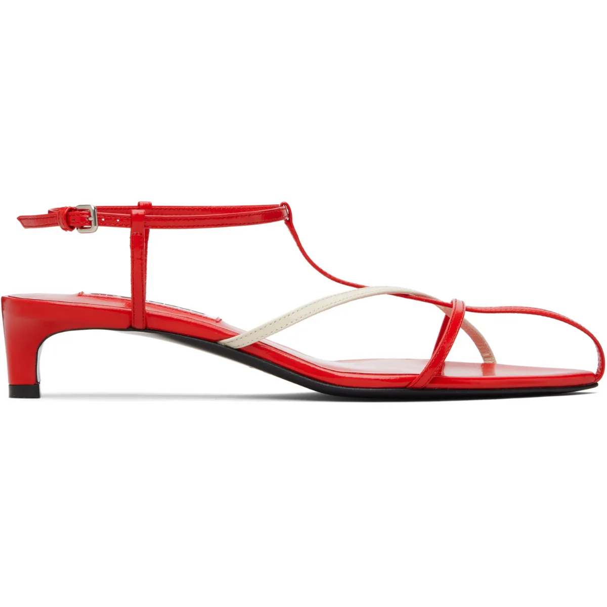 Cage Low Heeled Sandals by Jil Sander