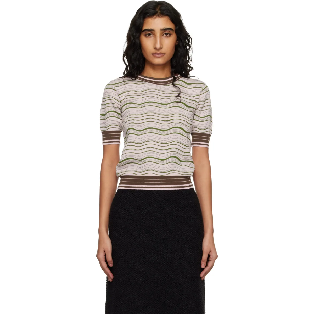 Cotton Wave Sweater by Marni