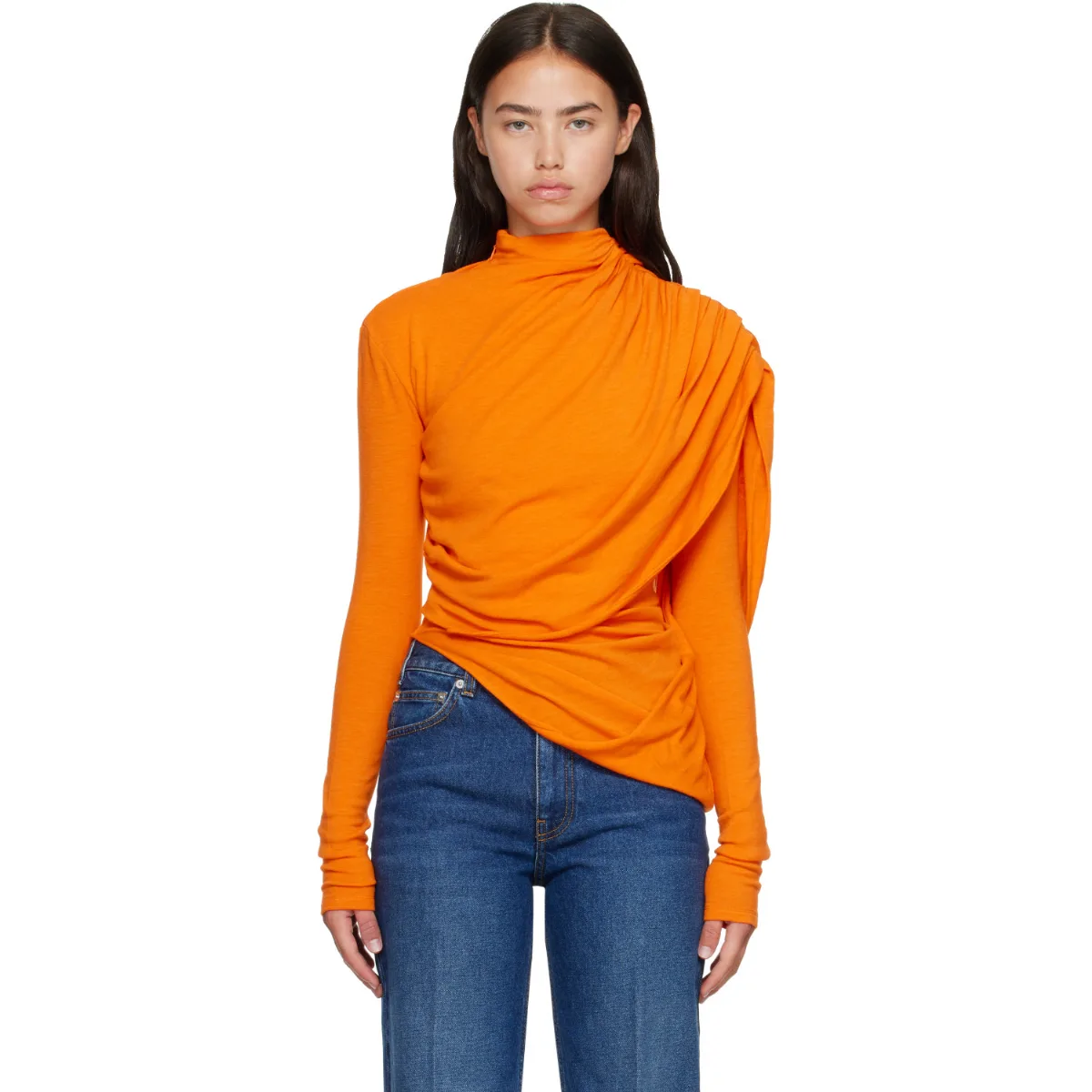 Cascade Sleeves Top by Mugler