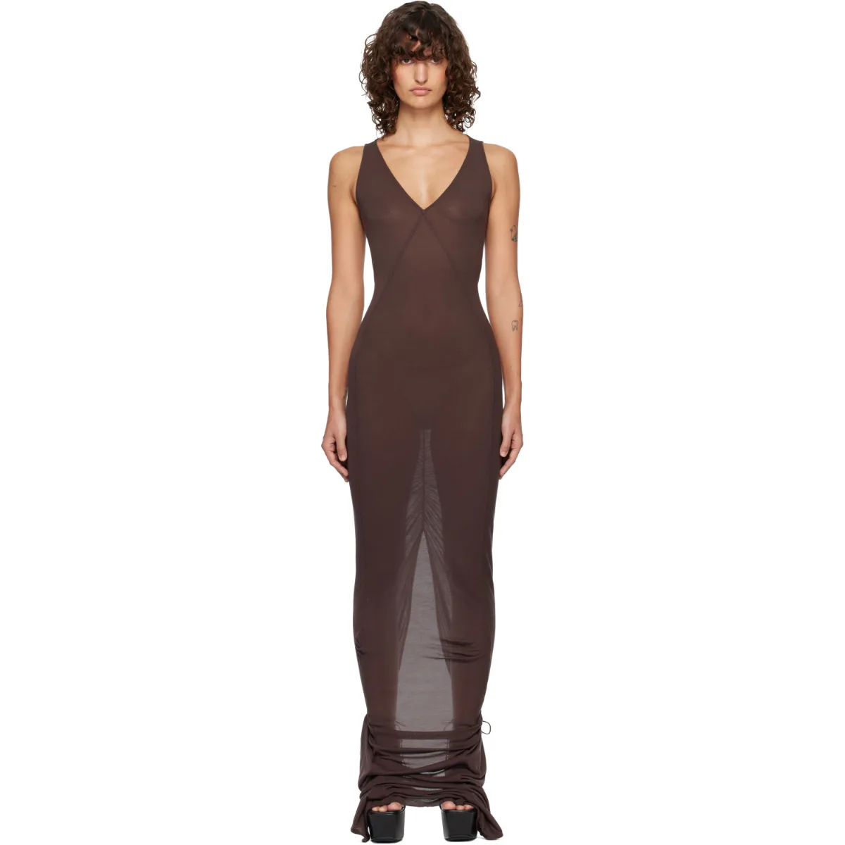 Temple V Tank Maxi Dress by Rick Owens
