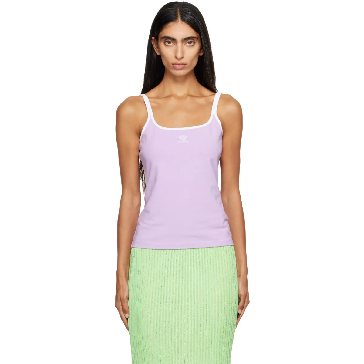 Embroidered-Logo Stretch Cotton-Jersey Tank Top