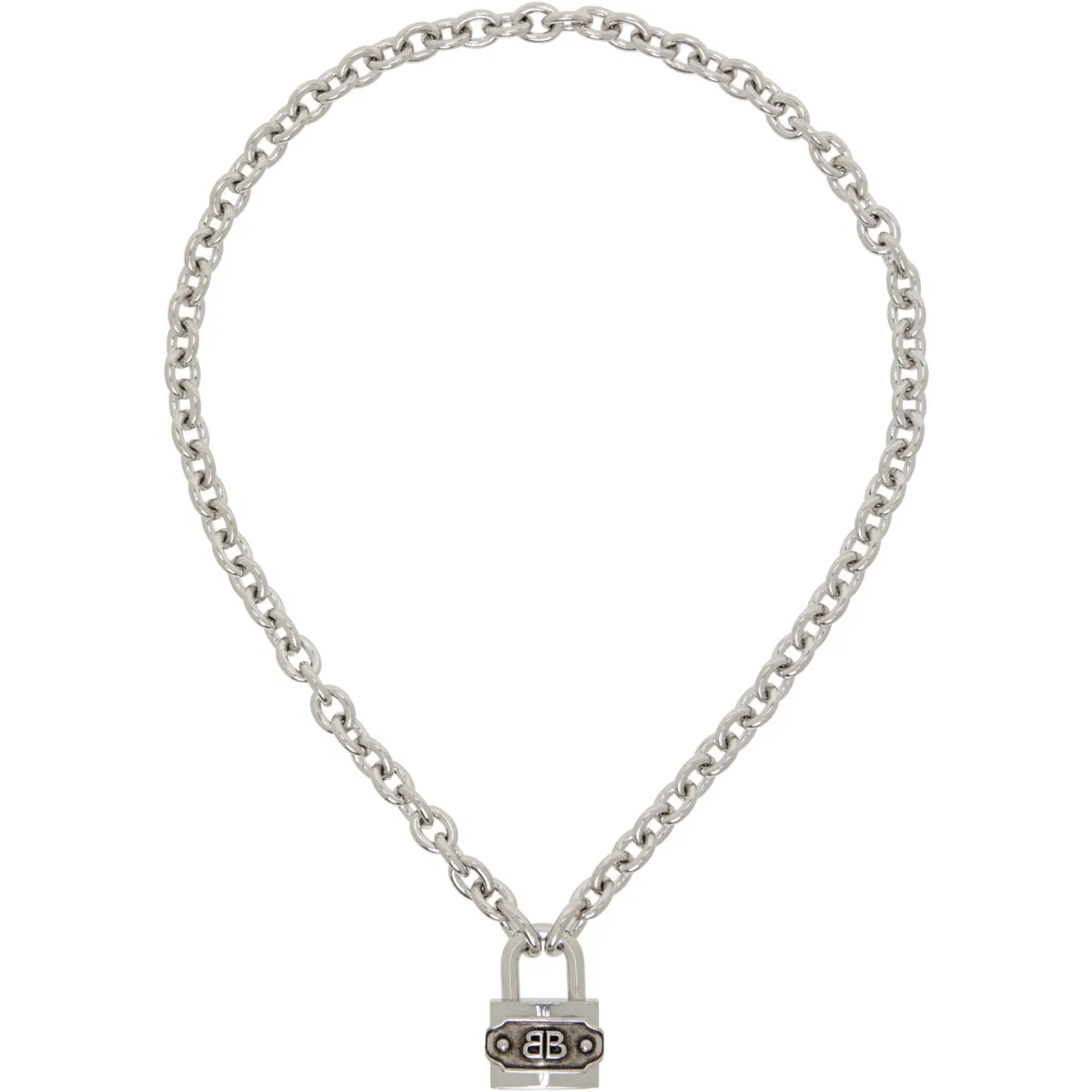 Bb Padlock Necklace by Balenciaga