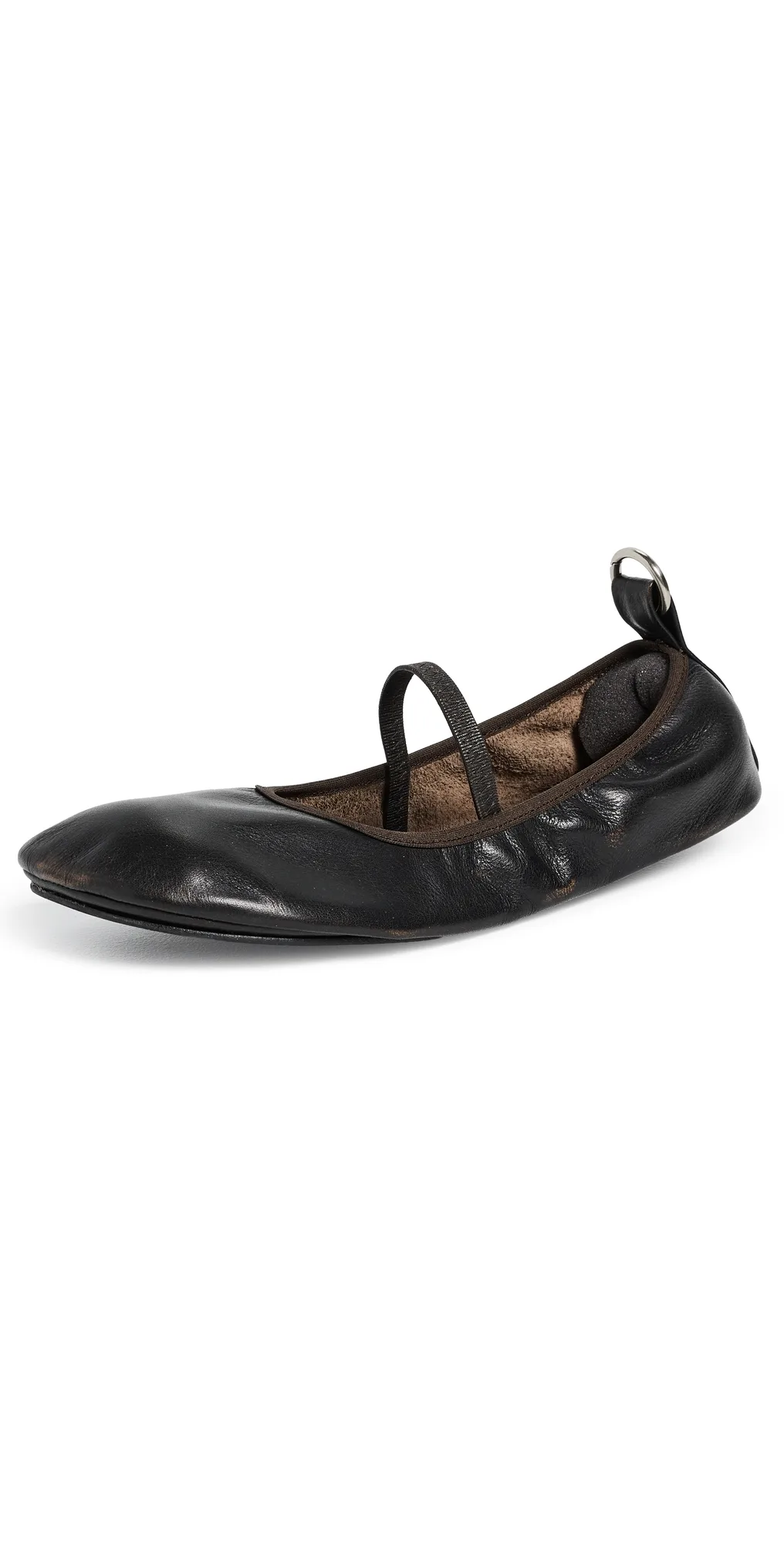 Naira Leather Ballet Flats by ALOHAS