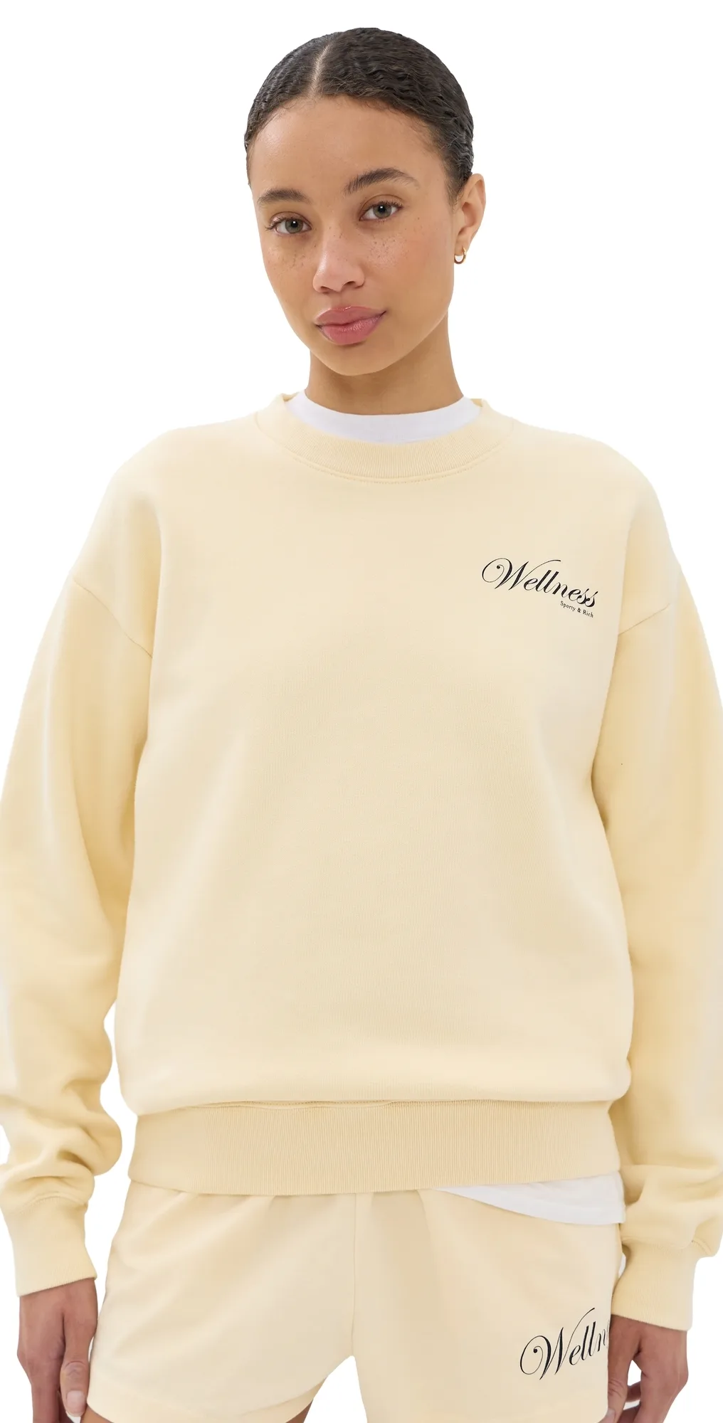 Avenue Crew Neck Sweatshirt by Sporty & Rich