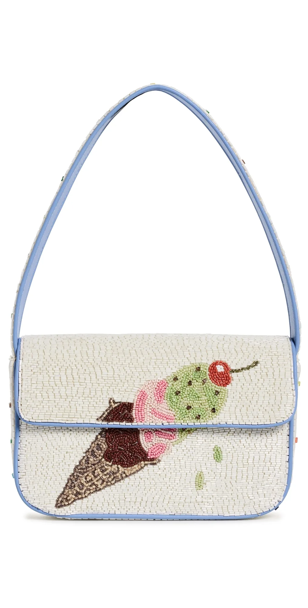 Tommy Beaded Shoulder Bag by STAUD