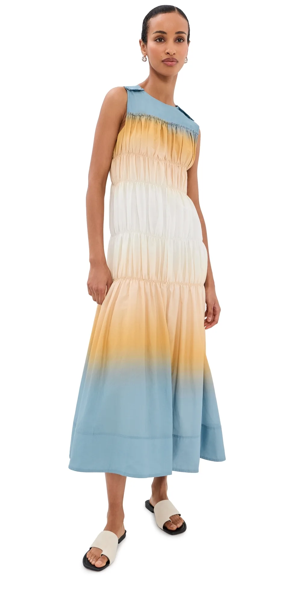 Ombre Voile Gathered Maxi Dress by 3.1 Phillip Lim