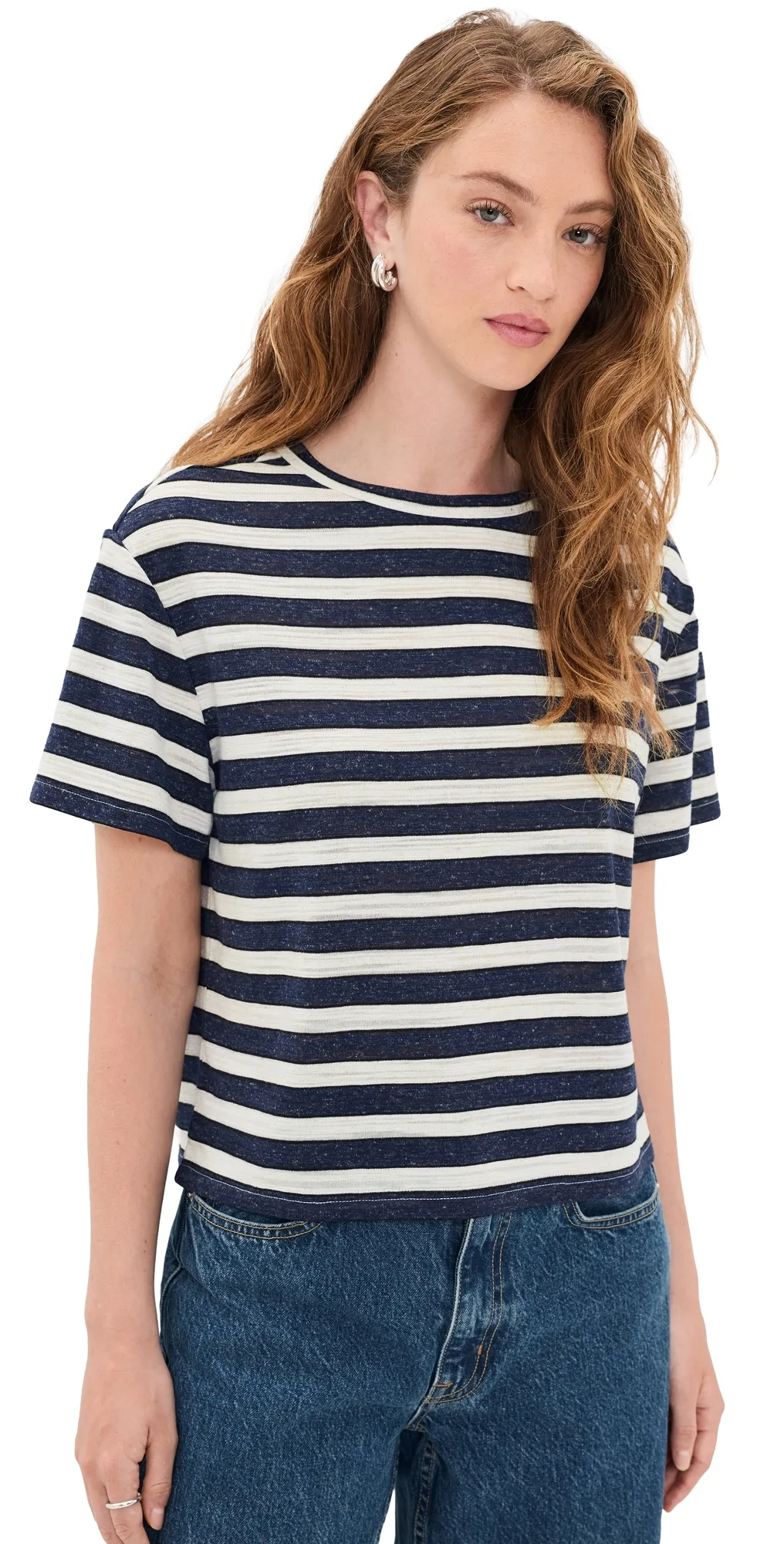 Linen Poppy Tee by LE JEAN