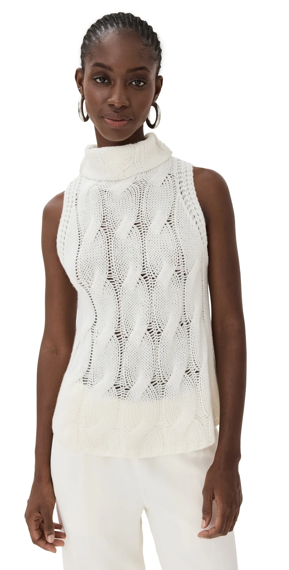 Saige B Cashmere Cropped Turtleneck by Sablyn