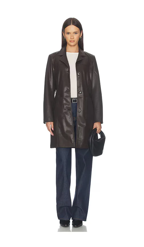 Faux Leather Jacket by BLANKNYC