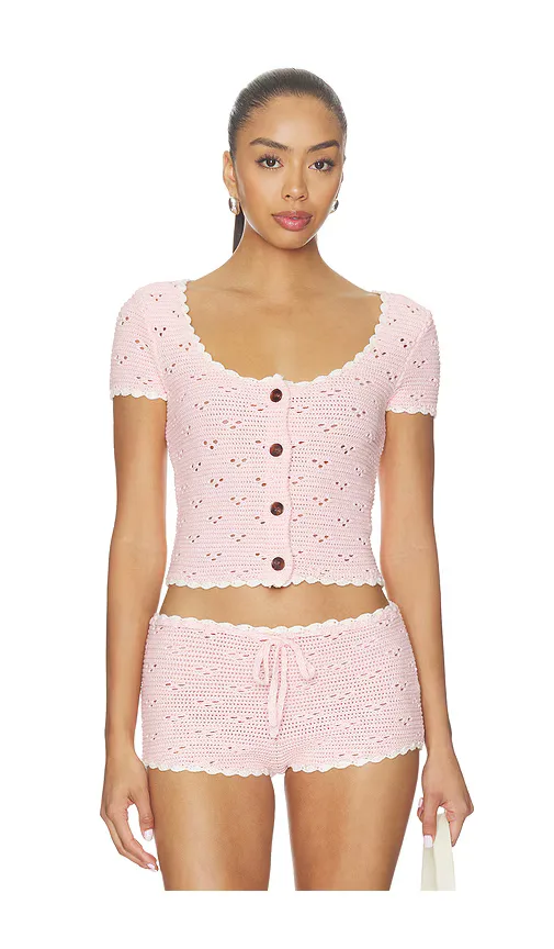 Bernadette Short Sleeve Top by MAJORELLE