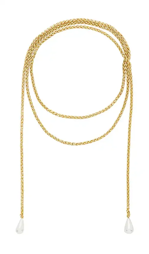 Rope Chain Scarf Necklace by SHASHI