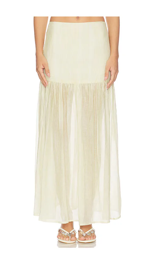 Saya Semi Sheer Maxi Skirt by 4th & Reckless