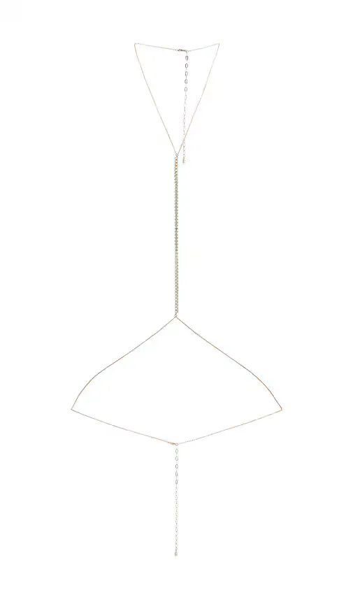 Dainty Crystal Body Chain by Ettika